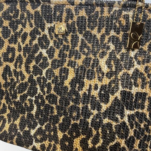 Lina cheetah leopard fabric tote purse - Picture 4 of 10
